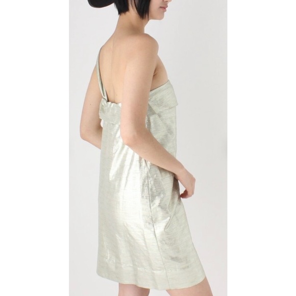 Gorgeous Stella McCartney silk light gold mini dress - Picture 7 of 10